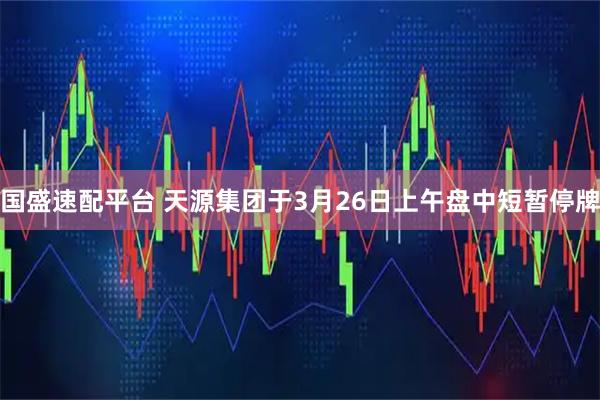 国盛速配平台 天源集团于3月26日上午盘中短暂停牌