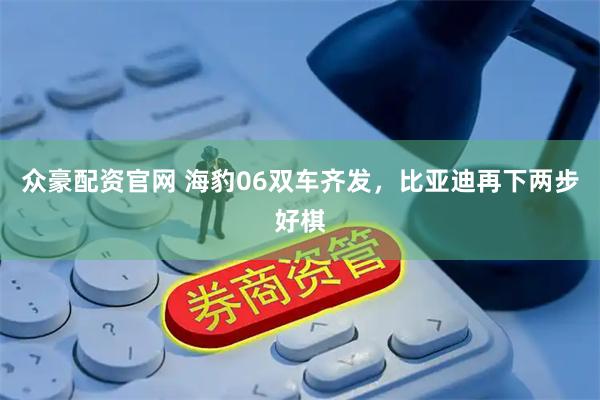 众豪配资官网 海豹06双车齐发，比亚迪再下两步好棋
