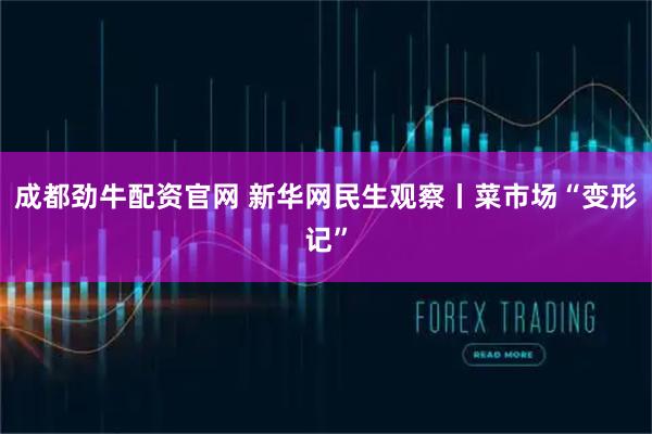 成都劲牛配资官网 新华网民生观察丨菜市场“变形记”